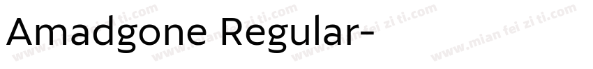 Amadgone Regular字体转换